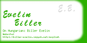 evelin biller business card